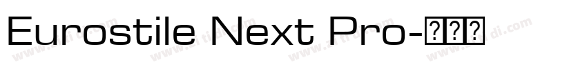 Eurostile Next Pro字体转换